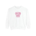 Positive Hearts Sweatshirt — "Positive Hearts" Graphic Crewneck with Philippians 4:13 Cross Back