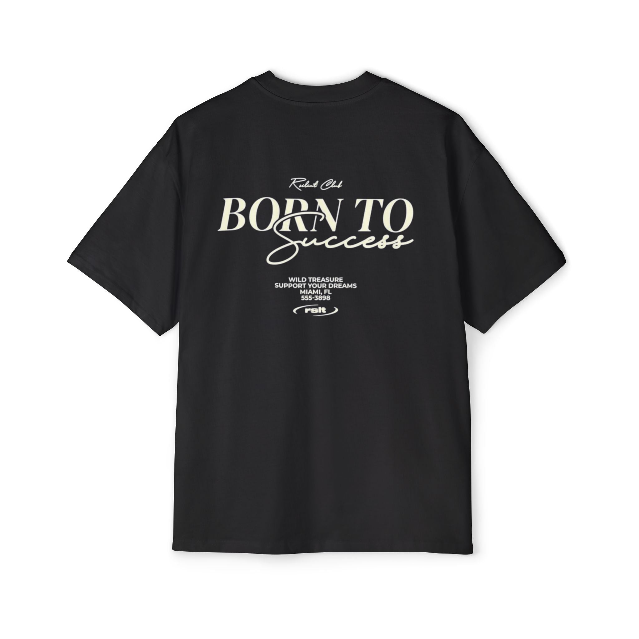 Born to Success Oversized Tee — Men’s Red Graphic Cross T-Shirt