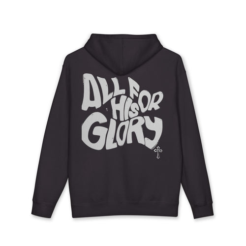 Christian Hoodie — “All in God’s Hands” Front & “All for His Glory” Back Pullover